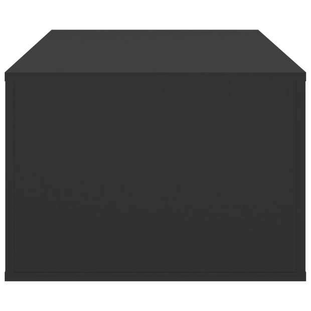 vidaXL Salontafel 100x50,5x35 cm bewerkt hout zwart