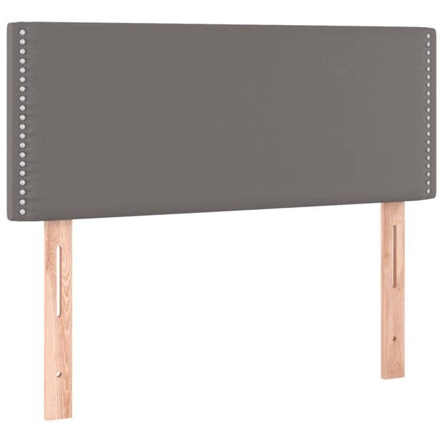 vidaXL Hoofdbord 100x5x78/88 cm kunstleer grijs