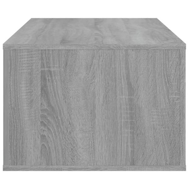 vidaXL Salontafel 100x50,5x35 cm bewerkt hout grijs sonoma eikenkleur