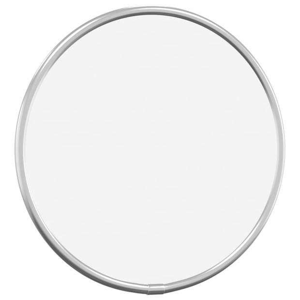 vidaXL Wandspiegel rond Ø20 cm zilverkleurig