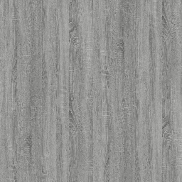 vidaXL Bijzettafels 2 st 50x46x35 cm bewerkt hout grijs sonoma eiken