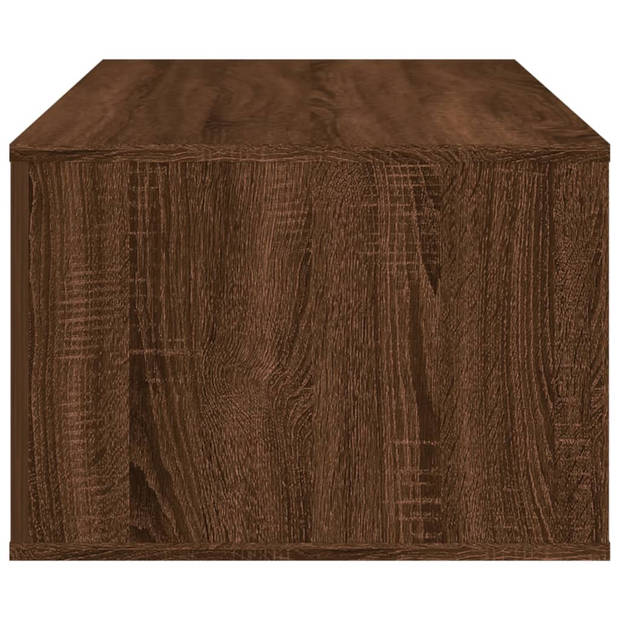 vidaXL Salontafel 100x50,5x35 cm bewerkt hout bruin eikenkleur