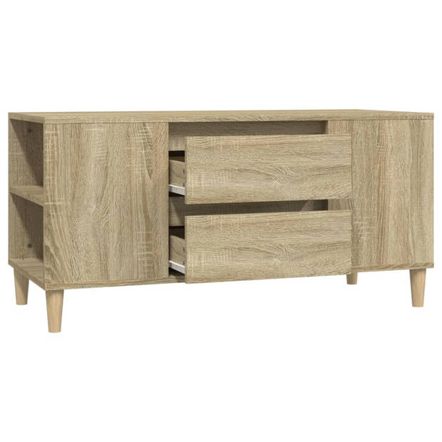 vidaXL Tv-meubel 102x44,5x50 cm bewerkt hout sonoma eikenkleurig