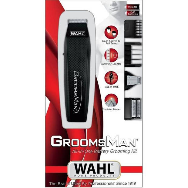 WAHL GroomsMan alles-in-één multifunctionele trimmer - professionele en afneembare snijkop