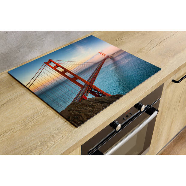 Inductiebeschermer - Golden Gate Bridge - 85x55 cm