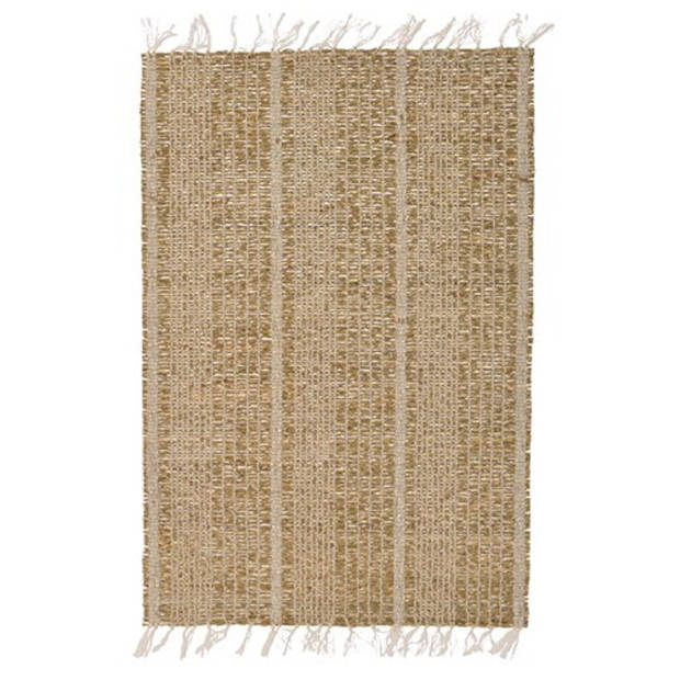 KSD - Beige/naturel gevlochten placemat 33 x 47 cm rechthoek - Placemats