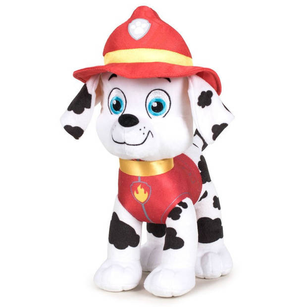 Paw Patrol figuren speelgoed knuffels set van 2x karakters Marshall en Chase 19 cm - Knuffeldier