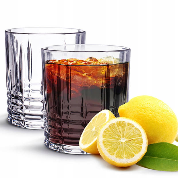 Luxe Drinkglazen - Whiskey Glazen - Cocktail Glazen - Cocktailglazen - Waterglazen - 330ML - 6 Stuks