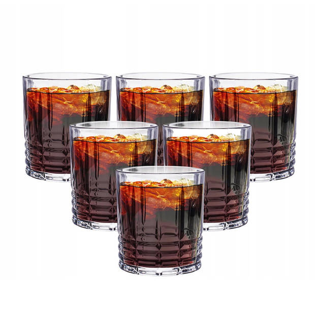 Luxe Drinkglazen - Whiskey Glazen - Cocktail Glazen - Cocktailglazen - Waterglazen - 330ML - 6 Stuks