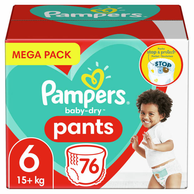 Pampers - Baby Dry Pants - Maat 6 - Mega Pack - 76 luierbroekjes
