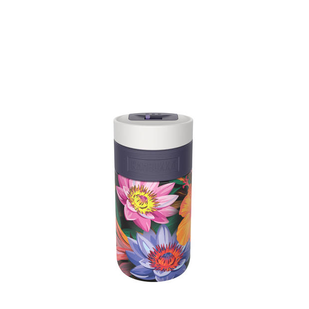 Thermosbeker/Koffiebeker - 300 ml - Lekvrij - 5 uur warm - Kambukka thermosfles - Etna Flower Power