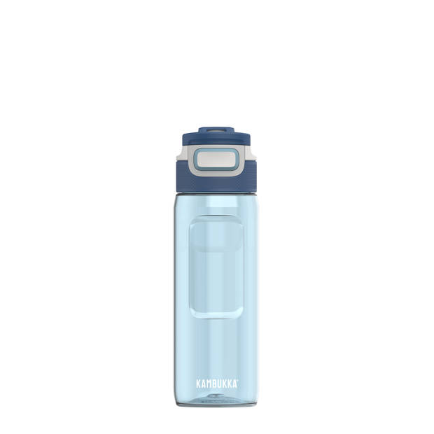 Waterfles/drinkfles - 750 ml - Lekvrij - Vaatwasbestendig - Kambukka drinkflessen - Elton Crystal Blue sportfles