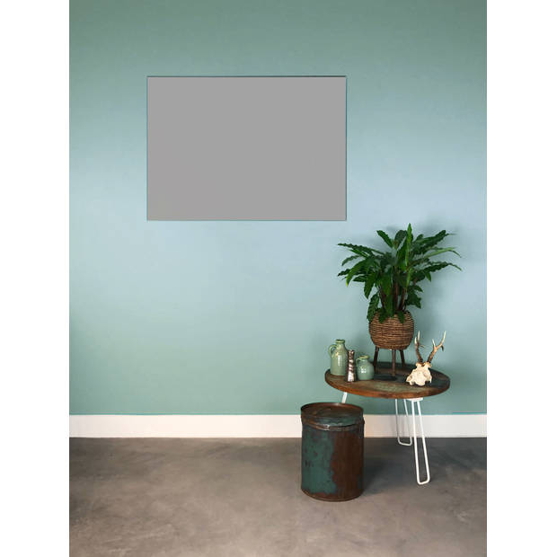 Whiteboard zonder rand - 80x110 cm - Grijs