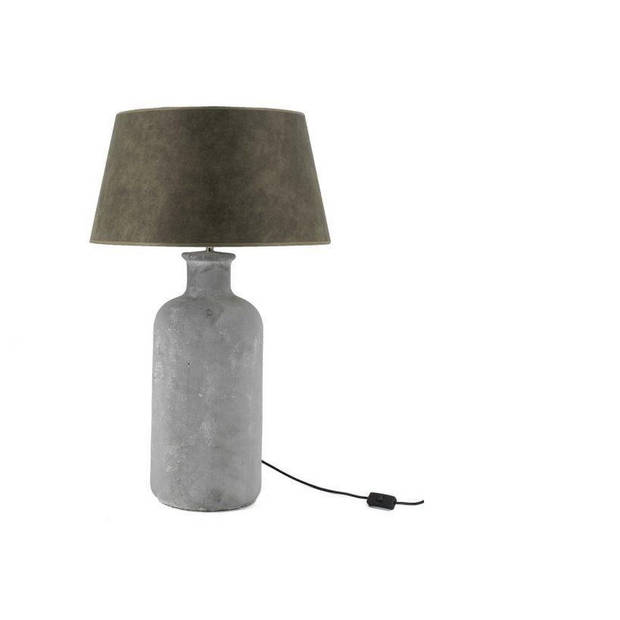 Aardewerk lampenvoet - KY decorations - betonlook tafellamp exclusief lampenkap