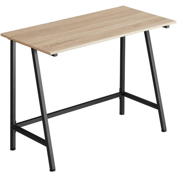 tectake - Bureau Newton industrieel lichtbruin - 100 x 50 x 77 cm - 404422