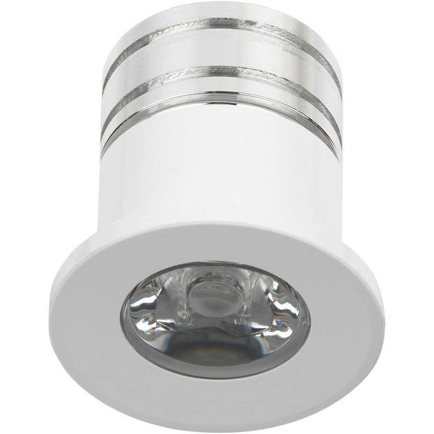 LED Veranda Spot Verlichting 6 Pack - Velvalux - 3W - Natuurlijk Wit 4000K - Inbouw - Dimbaar - Rond - Mat Wit -