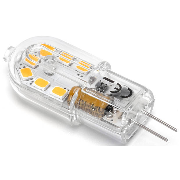 LED Lamp - Velvalux - G4 Fitting - Dimbaar - 2W - Helder/Koud Wit 6000K - Transparant - 12V Steeklamp Vervangt 20W
