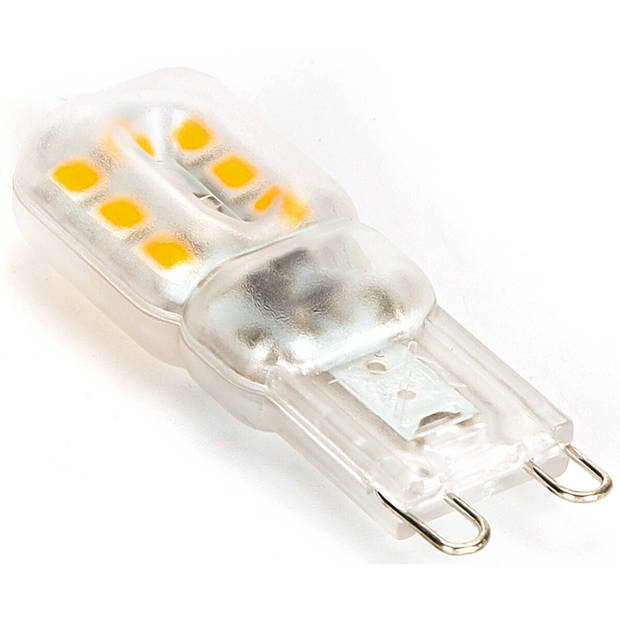 LED Lamp 10 Pack - Velvalux - G9 Fitting - Dimbaar - 3W - Warm Wit 3000K - Transparant Vervangt 32W