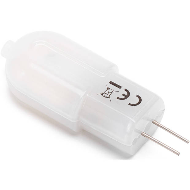 LED Lamp - Velvalux - G4 Fitting - Dimbaar - 2W - Warm Wit 3000K - Melkwit - 12V Steeklamp Vervangt 20W