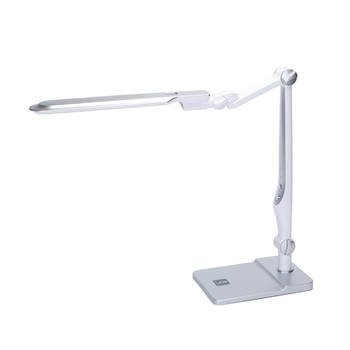 Aigostar Alexander - LED bureaulamp - Dimbaar - Opvouwbaar - 9W - Instelbare Kleurtemperatuur - 3300-6000K - Zilver/Wit
