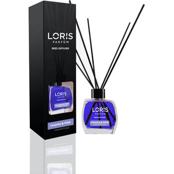 LORIS - Parfum - Geurstokjes - Huisgeur - Huisparfum - Lavender & Musk - 120ml