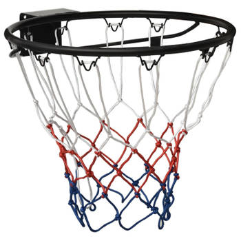 vidaXL Basketbalring 45 cm staal zwart