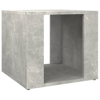 vidaXL Nachtkastje 41x40x36 cm bewerkt hout betongrijs