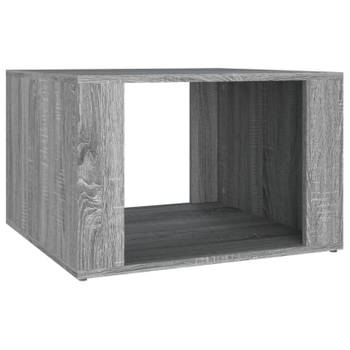 vidaXL Nachtkastje 57x55x36 cm bewerkt hout grijs sonoma eikenkleurig