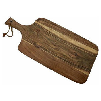 Luxe Acacia Houten Serveer & Hapjes Plank - 2-pack Paddlevorm 42/17x17x1.5cm