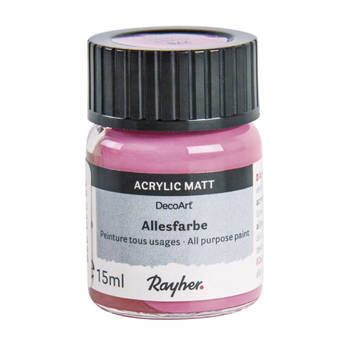 Acrylverf/hobbyverf fuchsia roze 15 ml hobby materiaal - Hobbyverf