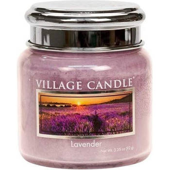 Village Candle Geurkaars Lavender 6,5 X 7 cm Wax/glas Lila