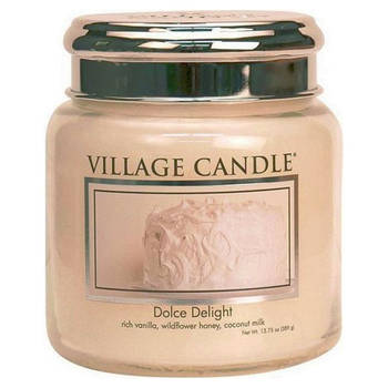 Village Geurkaars Dolce Delight vanille cake honing - Medium Jar