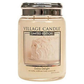 Village Candle Kaars Dolce Delight 10 X 15 cm Wax Crème