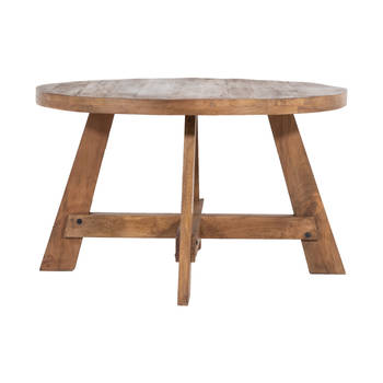 Giga Meubel - Eettafel Rond - Ø130cm - Mangohout - Eettafel Yvette