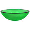 vidaXL Wasbak 42x14 cm gehard glas groen