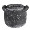 Clayre & Eef Bloempot 13x11x9 cm Grijs Steen Rond Woondecoratie Grijs Woondecoratie