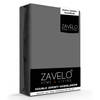 Zavelo Double Jersey Hoeslaken Antraciet-Lits-jumeaux (160x200 cm)