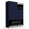 Zavelo Double Jersey Hoeslaken Navy-1-persoons (90x220 cm)