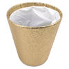 Gerimport Plantenmand - glitter goud - bloempot - 15 x 14 cm - Kerststukje - Plantenpotten