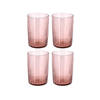 Bitz Waterglas Kusintha - Roze - 280 ml - 4 stuks