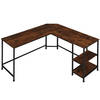 tectake - Bureau Hamilton industrial dark - hoekbureau - 404231