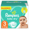 Pampers - Baby Dry - Maat 3 - Maandbox - 162 luiers