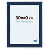 Fotolijst 30x40cm Donkerblauw Geveegd MDF Como