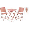 Relaxwonen - tuinset - bistroset - roze - tafel + 2 stoelen