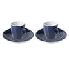 Palmer Espressokop en schotel Bart Colour Cafe 6.5 cl Blauw 2 stuks