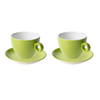 Maastricht Porselein Cappuccinokop en schotel Bart Colour Cafe 23 cl Groen 2 stuks