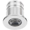 LED Veranda Spot Verlichting - Velvalux - 3W - Natuurlijk Wit 4000K - Inbouw - Dimbaar - Rond - Mat Zilver - Aluminium -