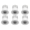 LED Veranda Spot Verlichting 6 Pack - Velvalux - 3W - Natuurlijk Wit 4000K - Inbouw - Rond - Mat Wit - Aluminium - Ø31mm