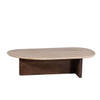 Giga Meubel - Salontafel Travertin - Beige/Bruin - 120cm - Salontafel Olaf