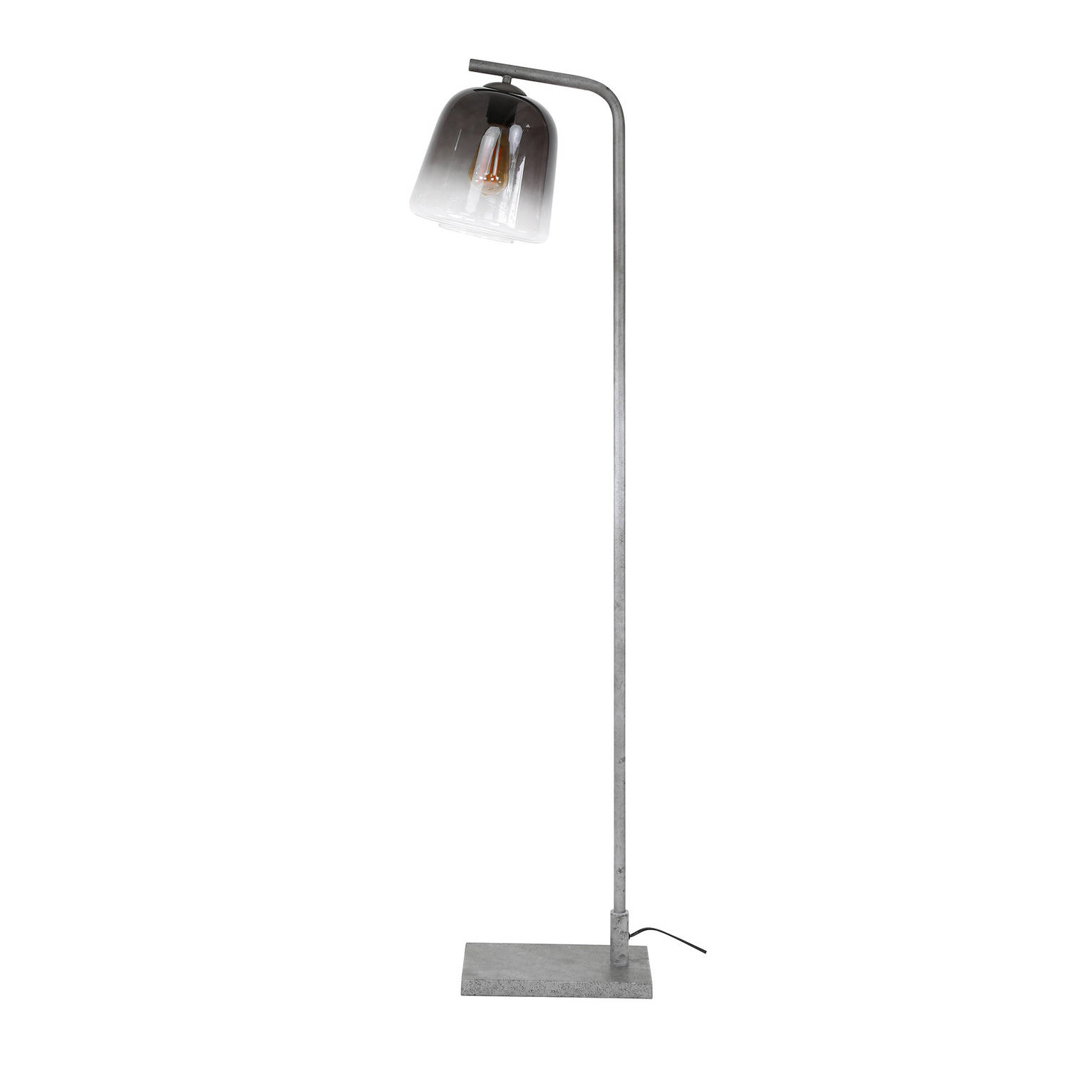 Giga Meubel Gm Vloerlamp 1-lichts - Rookglas - Metaal - Lamp Grey Shaded